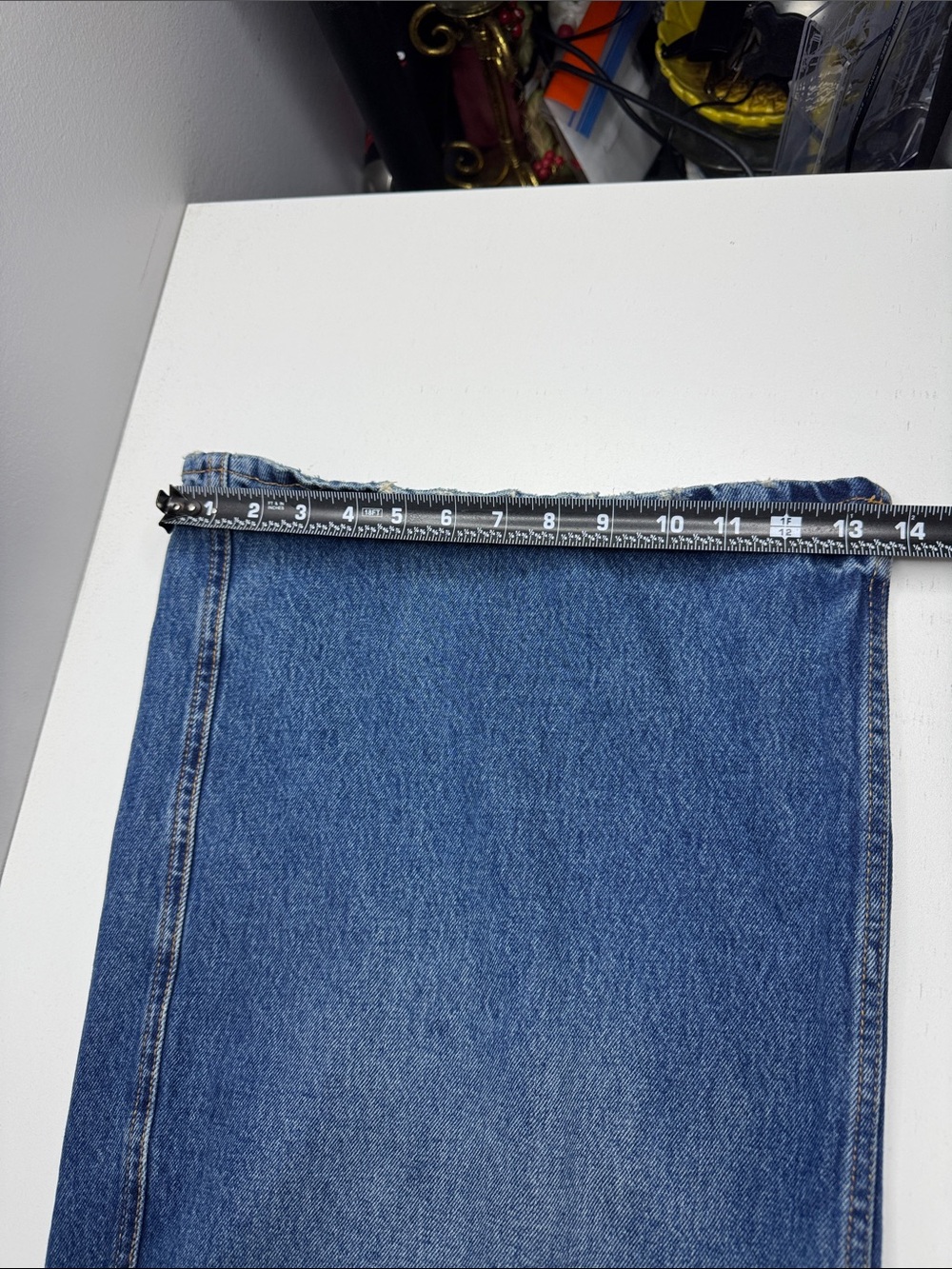 ZARA Wide Leg Denim Culotte Jeans | High Rise | Size US 6 - Picture 8 of 13